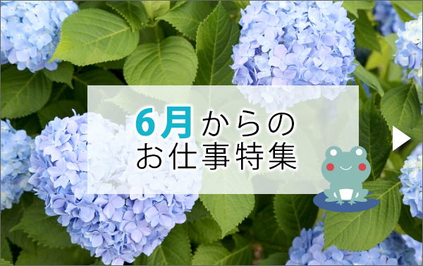 6月のお仕事特集